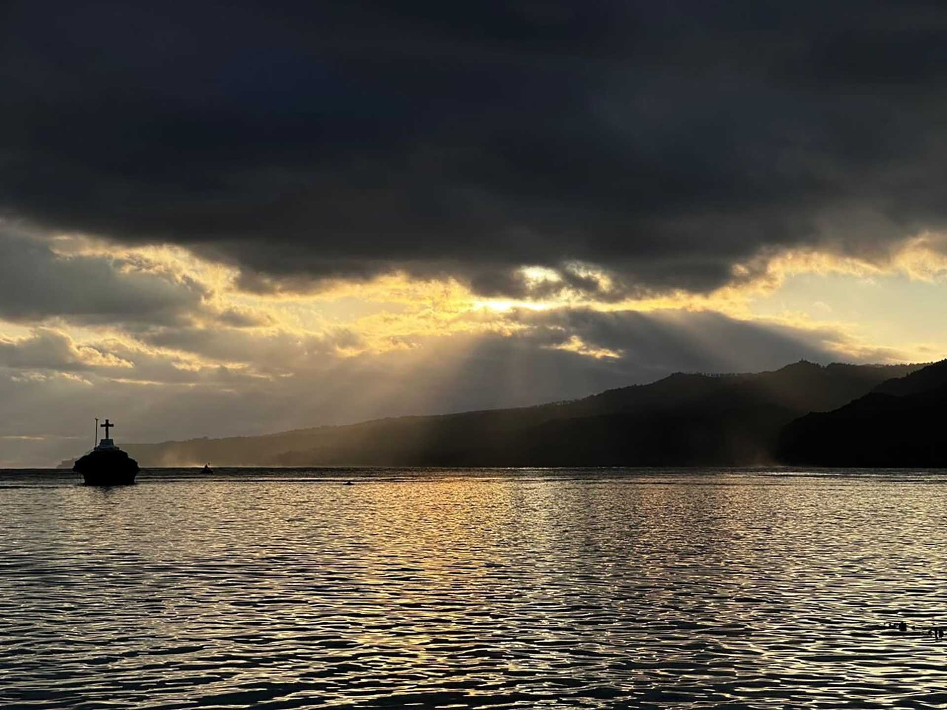 sunset over Futuna Island