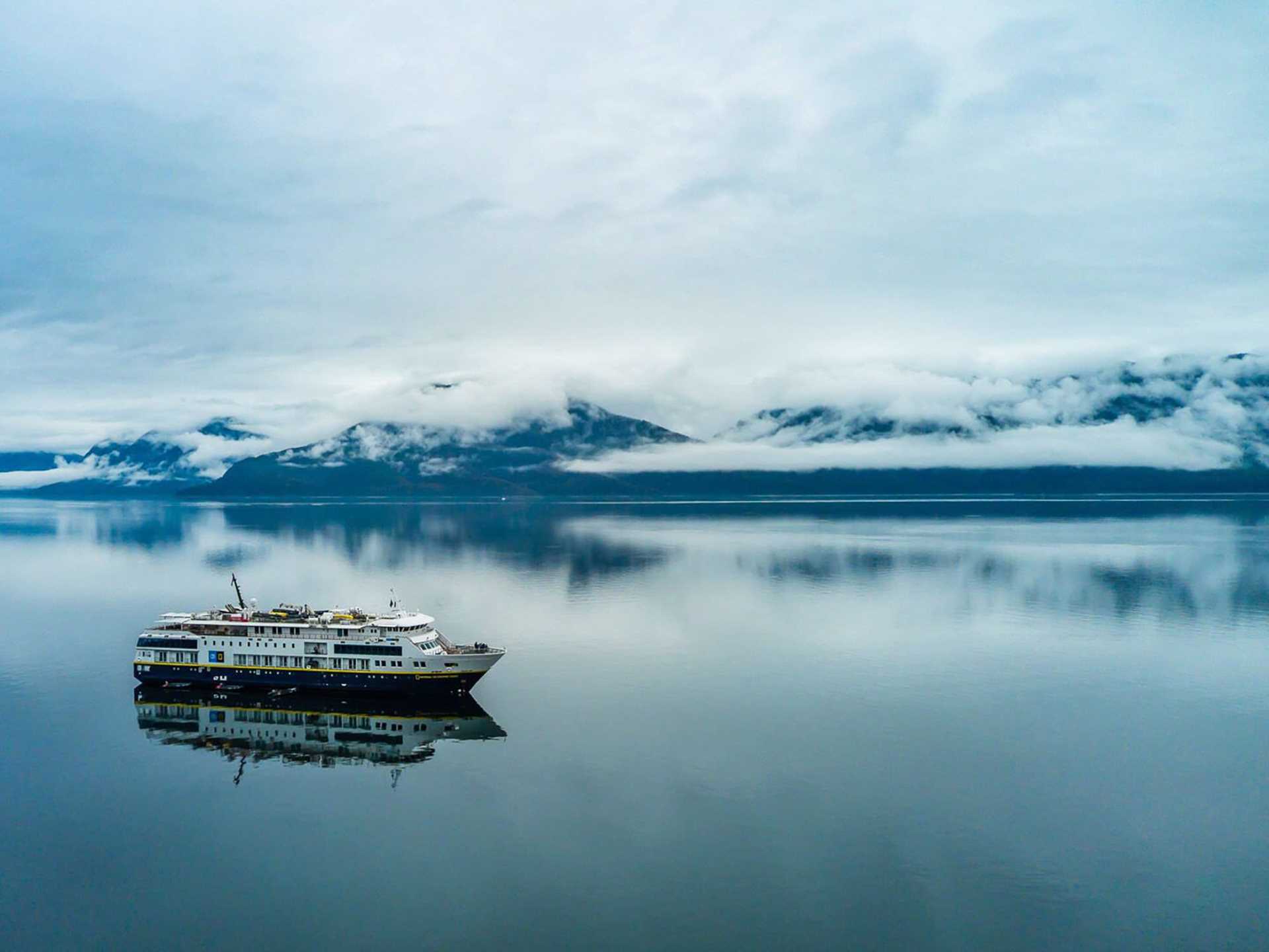 National Geographic Quest at anchor