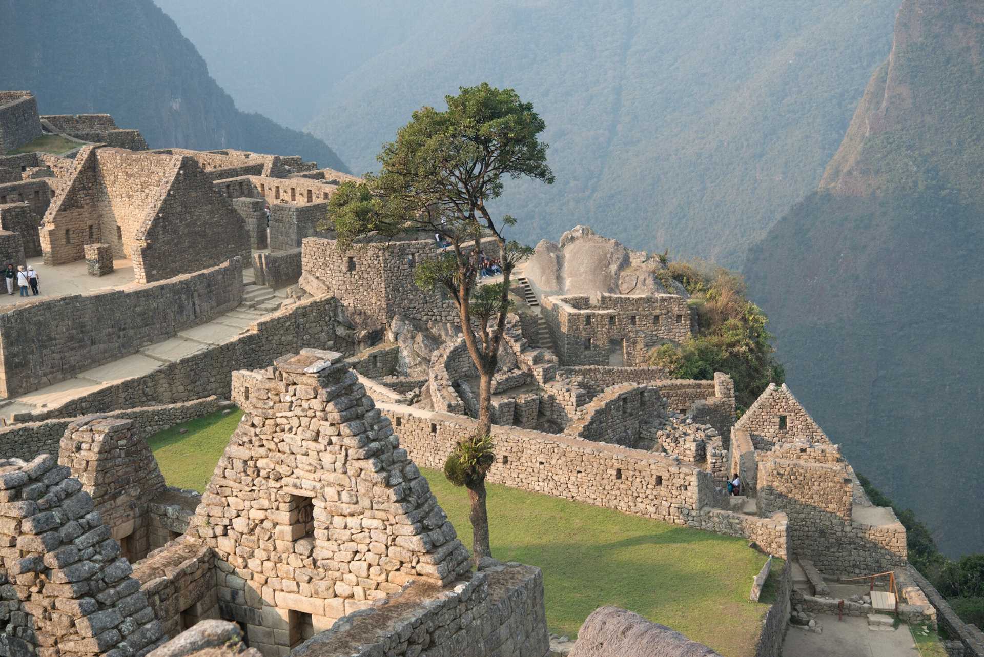 The ruins of Machu Picchu.